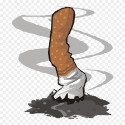 Cigar Clipart Burning - Cigarette Butts Cartoon Transparent ...
