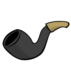 OnlineLabels Clip Art - Smoking Pipe