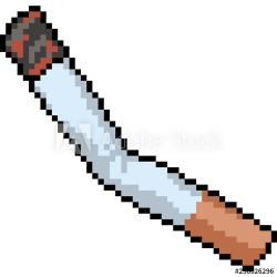 vector pixel art cigarette - Buy this stock vector and ...