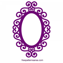 Embellished Silhouette Ornate Oval Frame Design | Pinterest | Oval ...