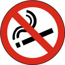 No Smoking Floor Sign - by SafetySign.com