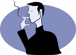Clipart - Smoking Man