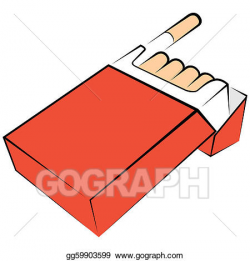 Vector Clipart - Cigarettes package. Vector Illustration ...