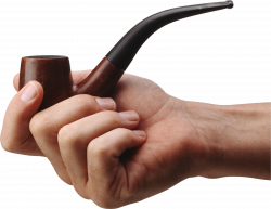 Hand Holding Smoking Pipe | Isolated Stock Photo by noBACKS.com