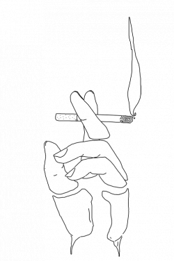 28+ Collection of Hand With Cigarette Drawing Tumblr | High quality ...