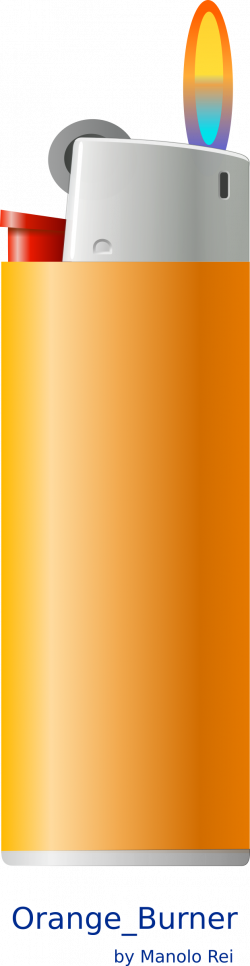 Clipart - orange burner 01
