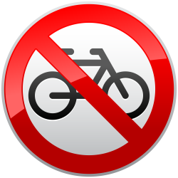 No Cycles Prohibition Sign PNG Clipart - Best WEB Clipart