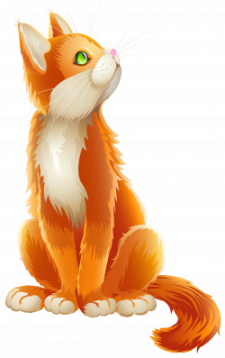 Orange Cat Cartoon Transparent PNG Clip Art Image | png | Pinterest ...