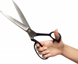 Hand Holding Scissors Two | Isolated Stock Photo by noBACKS.com
