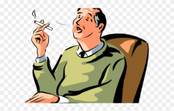 Smoking Clipart Man Smoking - Png Download (#2667306 ...