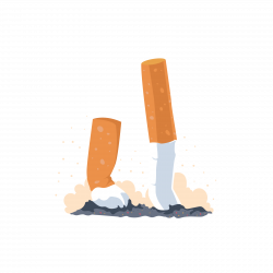 Smoking cessation Cigarette World No Tobacco Day - Vector off the ...