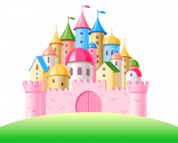Cinderella castle pink castle clipart image clip art ...
