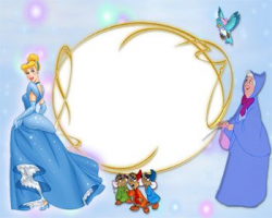 disney digital frames borders | Cinderella Princess Frame ...