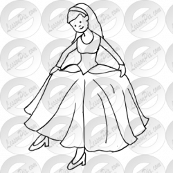 Cinderella Outline for Classroom / Therapy Use - Great ...