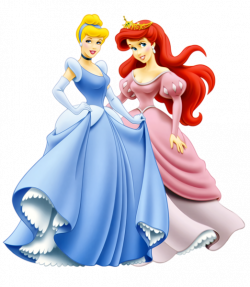 Princess Ariel and Cinderella Clipart | Princesas | Pinterest ...