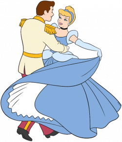 Clip art of Cinderella and Prince Charming dancing ...