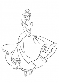 Cinderella clipart black and white 4 » Clipart Station