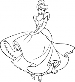 Cinderella clipart black and white - Clip Art Library