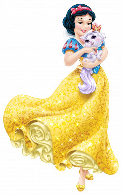 Disney Princess Snow White with Little Kitten Transparent PNG Clip ...