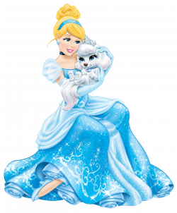 Disney Princess Cinderella with Cute Puppy Transparent PNG Clip Art ...