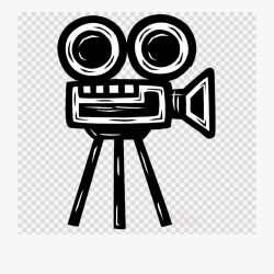 Cinema Text Transparent - Old Movie Camera Drawing #714494 ...