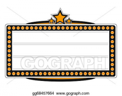 Clipart - Blank cinema billboard design. Stock Illustration ...