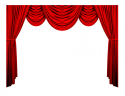 Window treatment Theater drapes and stage curtains Clip art - maroon ...