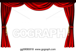 Vector Illustration - Theatre or cinema curtains. Stock Clip ...
