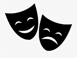 Cinema Clipart Drama Greek Mask - Happy And Sad Mask Icon ...
