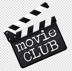 Black and white movie club clapboard , Art film Logo Cinema ...
