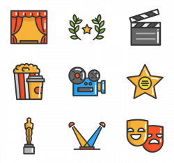 Movie theater Icons - 121 free vector icons