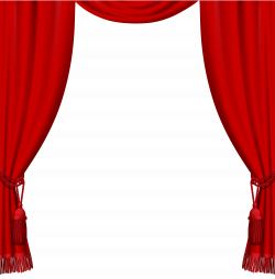 Transparent Red Curtains with Tassels PNG Clipart | Gallery ...