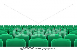 Clip Art Vector - Theater seats. Stock EPS gg80633946 - GoGraph