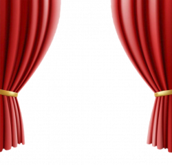 Theater drapes and stage curtains Cinema Clip art - Red curtains ...
