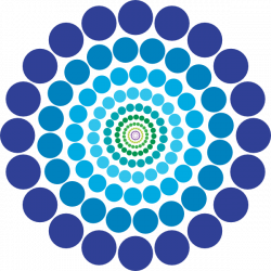 Blue Abstract Circle Pattern Clip Art at Clker.com - vector clip art ...