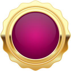 Seal Badge Purple Gold PNG Clip Art Image | Gallery Yopriceville ...