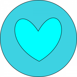 Heart In Circle Blue Clip Art at Clker.com - vector clip art online ...