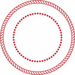 Round Circle Rope Border W Dots Seal Clip Art at Clker.com - vector ...