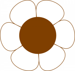 Brown Flower Clip Art at Clker.com - vector clip art online, royalty ...