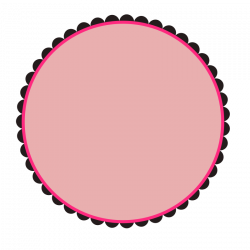 Clipart Scalloped Round Frame | American girl doll party ...