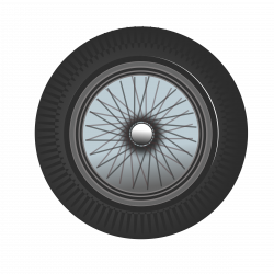 Clipart - classic car wheel