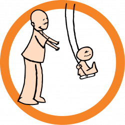 File:Child being pushed on swing clip art.svg - Wikimedia Commons