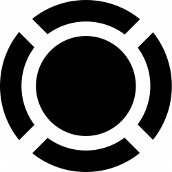 Circular Shape With Four Curved Lines Around Forming A Circle Svg ...
