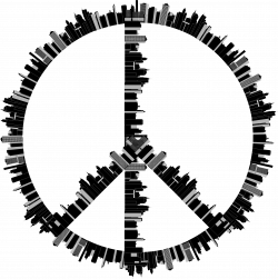 Clipart - Peace Sign City