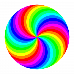 Clipart - 36 circle swirl 12 color