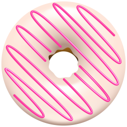 White Donut PNG Transparent Clip Art Image | Gallery Yopriceville ...