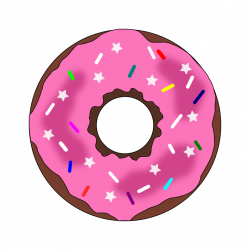 Clipart - Stars and Sprinkles Donut