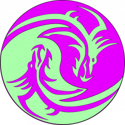 Green Purple Dragons Clip Art at Clker.com - vector clip art online ...