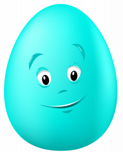 Transparent Easter Blue Egg with Face PNG Clipart Picture | Gallery ...