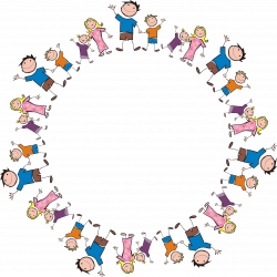 Clipart - Stick Figure Family Circle